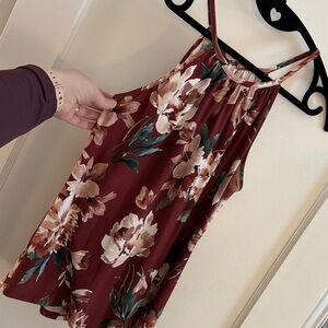 Papermoon Burgundy Floral Blouse